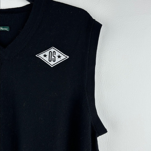 Italian Merino Wool Pullover Sleeveless Sweater Vest - Picture 3 of 8